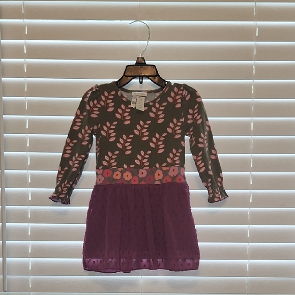 Matilda Jane Floral Dress - Green, Pink and Purple Size 18 Months - Picture 1 of 8